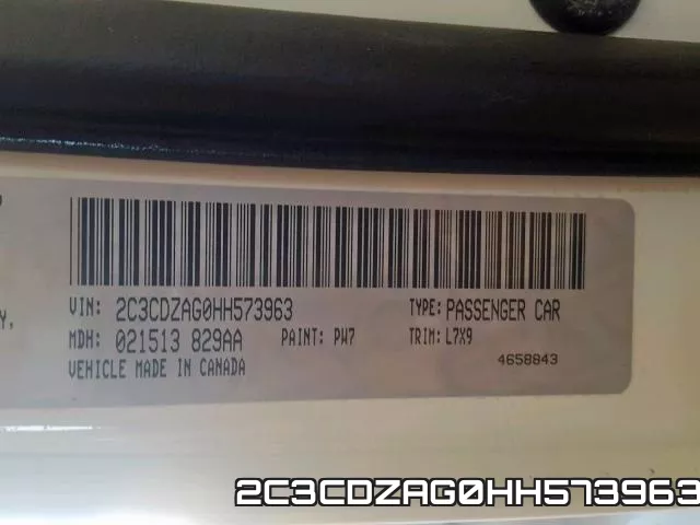 2C3CDZAG0HH573963 фото 2