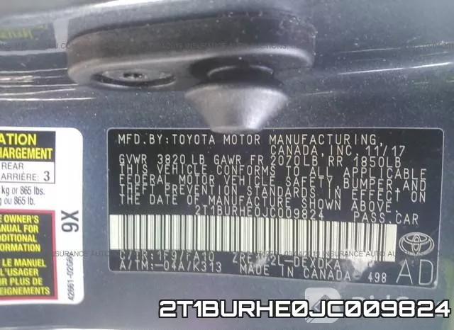 2T1BURHE0JC009824 фото 10