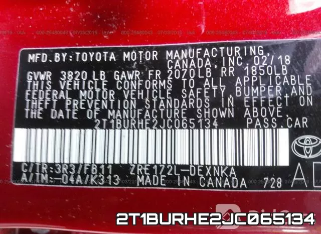 2T1BURHE2JC065134 фото 10