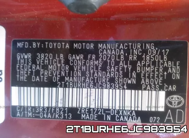 2T1BURHE6JC983954 фото 10