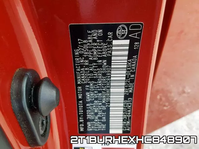 2T1BURHEXHC848907 фото 2
