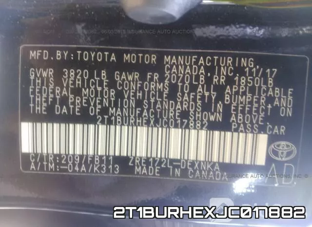 2T1BURHEXJC017882 фото 10