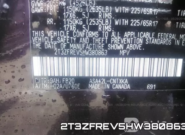 2T3ZFREV5HW380863 фото 10