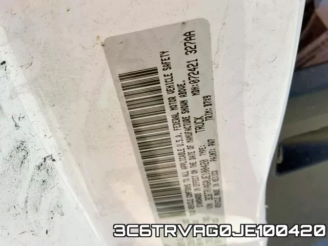 3C6TRVAG0JE100420 фото 2