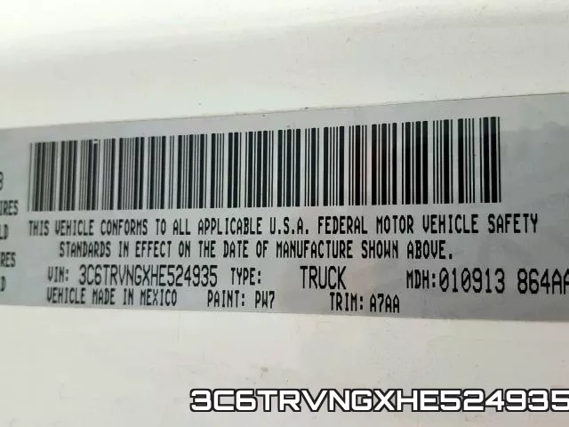 3C6TRVNGXHE524935 фото 2