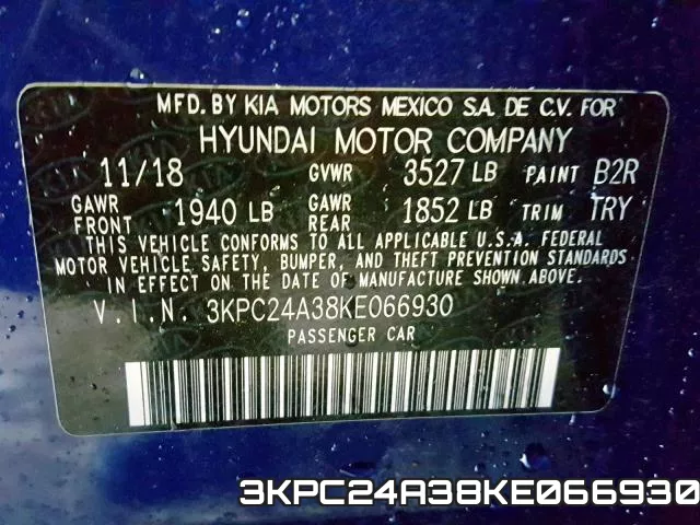3KPC24A38KE066930 фото 2