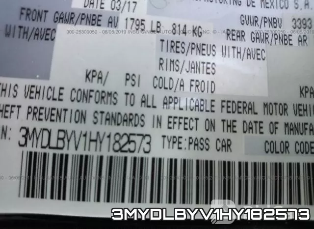 3MYDLBYV1HY182573 фото 10