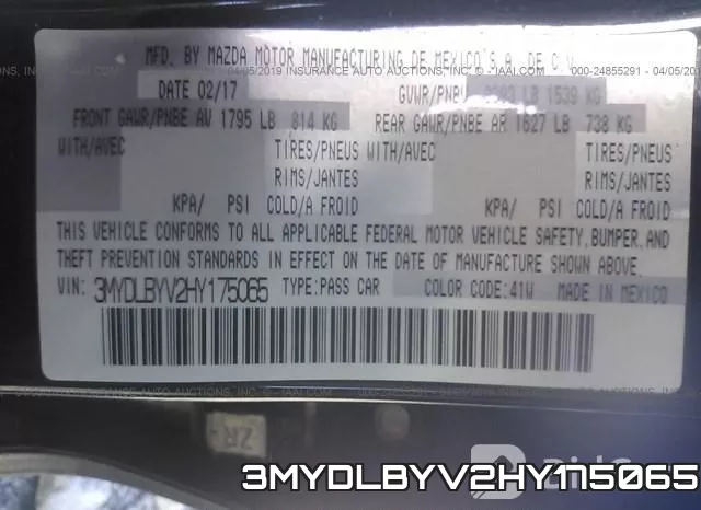 3MYDLBYV2HY175065 фото 10