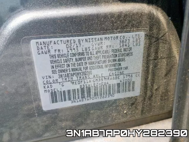 3N1AB7AP0HY282390 фото 2