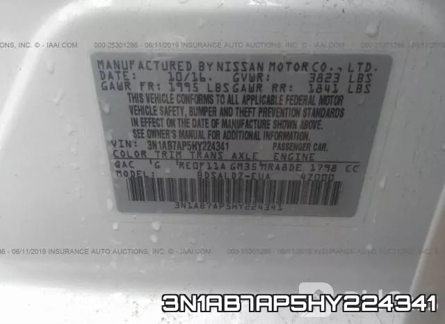 3N1AB7AP5HY224341 фото 10