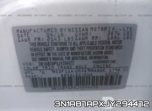 3N1AB7APXJY294472 фото 10