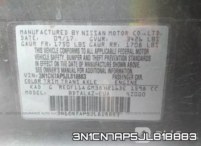 3N1CN7AP5JL818883 фото 10