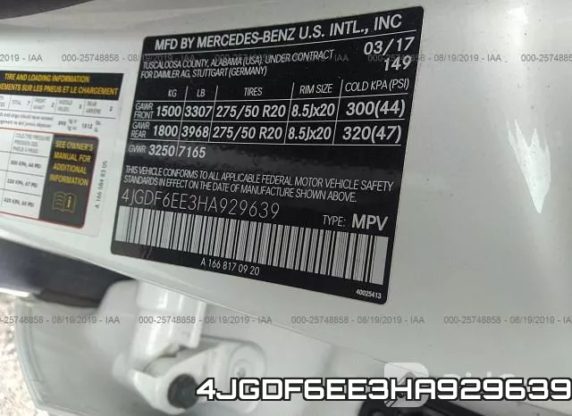 4JGDF6EE3HA929639 фото 9
