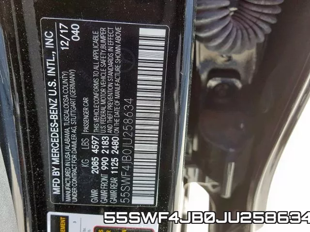 55SWF4JB0JU258634 фото 2