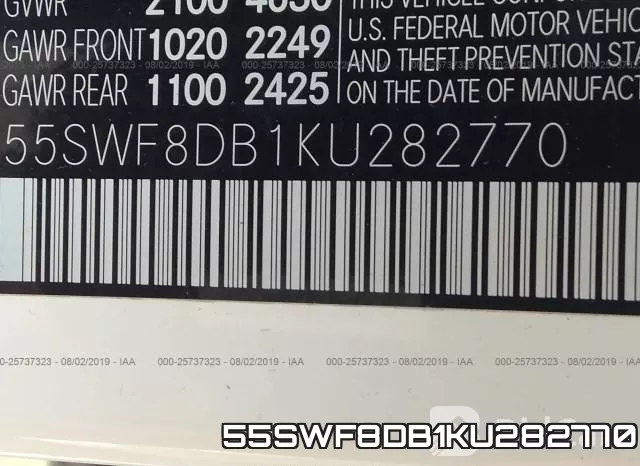 55SWF8DB1KU282770 фото 9