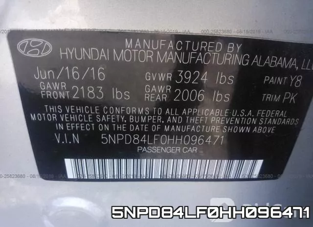 5NPD84LF0HH096471 фото 10