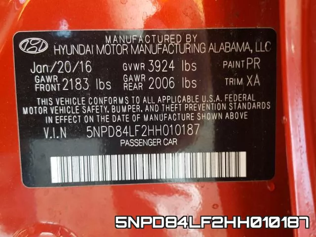 5NPD84LF2HH010187 фото 2