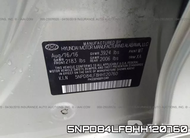 5NPD84LF8HH120760 фото 9
