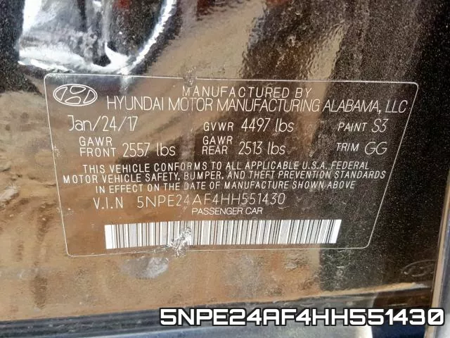 5NPE24AF4HH551430 фото 2