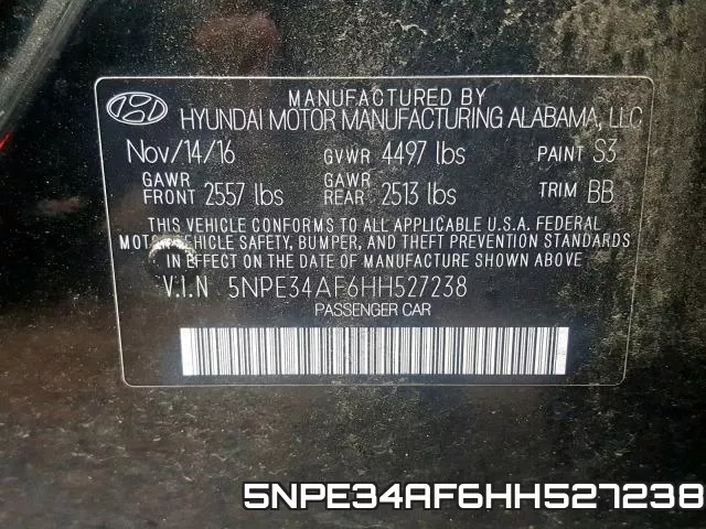 5NPE34AF6HH527238 фото 2