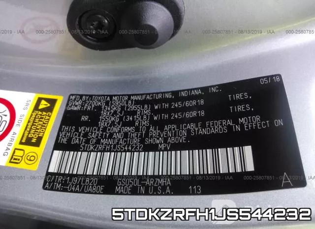5TDKZRFH1JS544232 фото 10