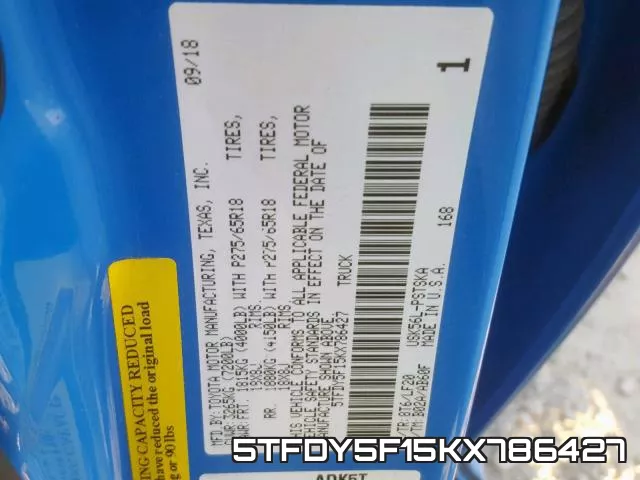 5TFDY5F15KX786427 фото 2