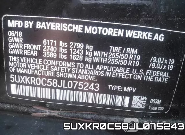 5UXKR0C58JL075243 фото 10