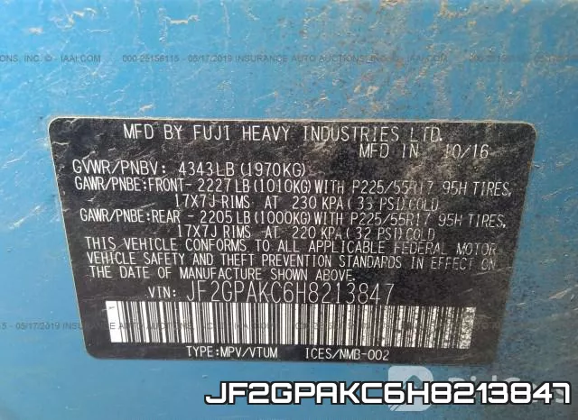 JF2GPAKC6H8213847 фото 10