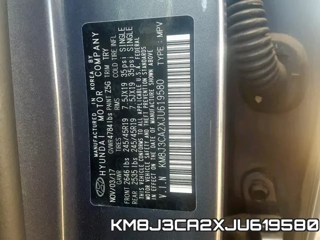 KM8J3CA2XJU619580 фото 2
