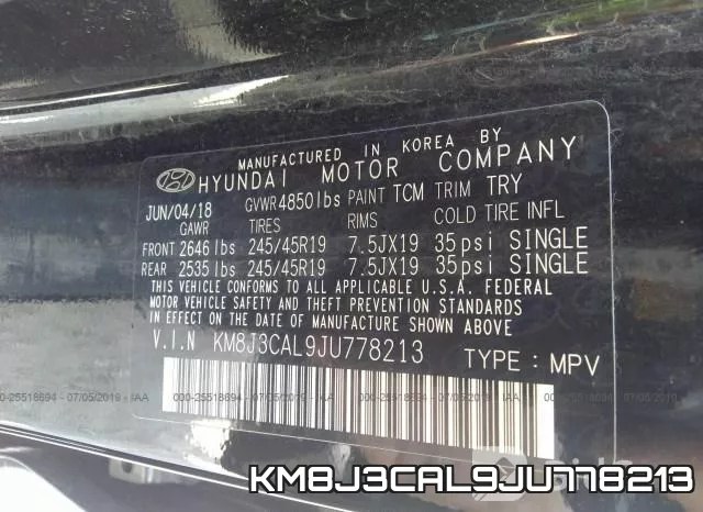 KM8J3CAL9JU778213 фото 10