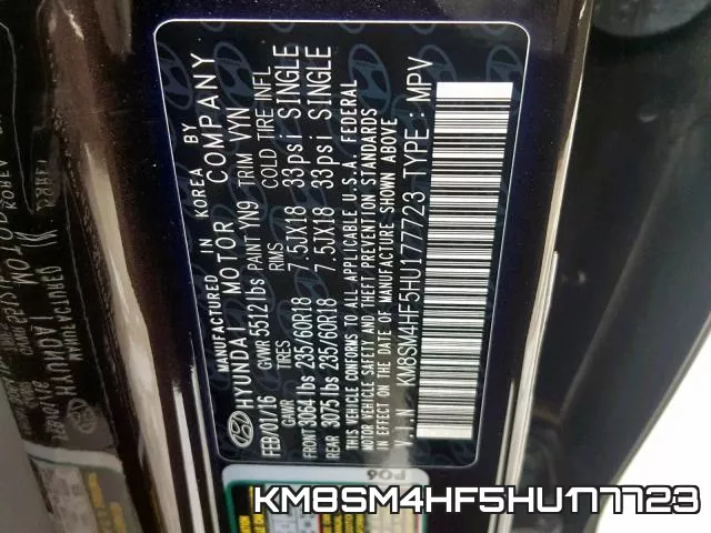 KM8SM4HF5HU177723 фото 2