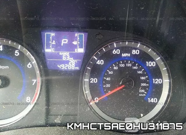 KMHCT5AE0HU311875 фото 7