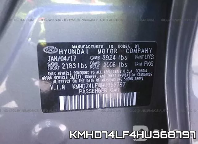 KMHD74LF4HU368797 фото 10