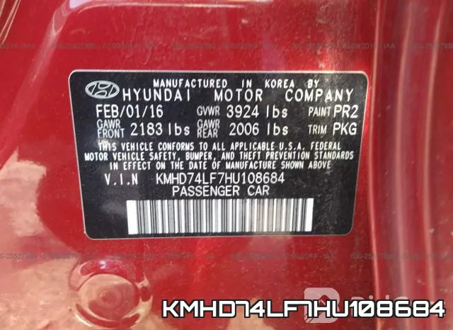 KMHD74LF7HU108684 фото 10