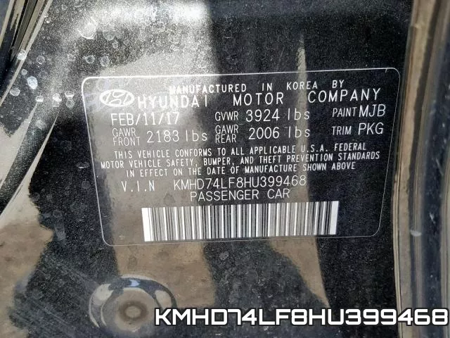 KMHD74LF8HU399468 фото 2