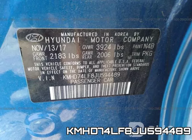 KMHD74LF8JU594489 фото 10