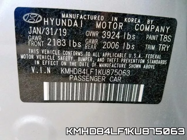 KMHD84LF1KU875063 фото 2