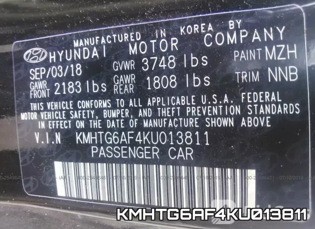 KMHTG6AF4KU013811 фото 10