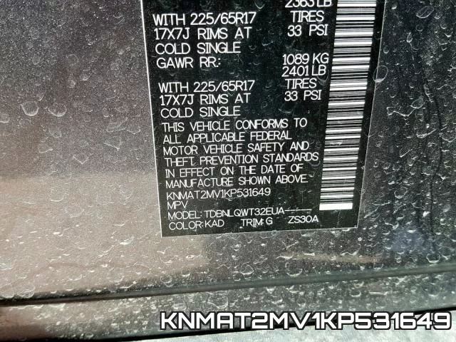 KNMAT2MV1KP531649 фото 2