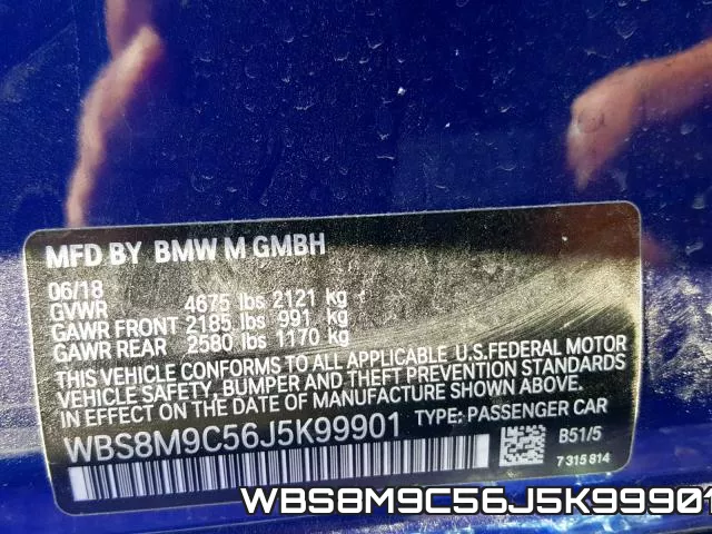 WBS8M9C56J5K99901 фото 2