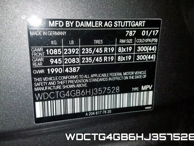 WDCTG4GB6HJ357528 фото 2