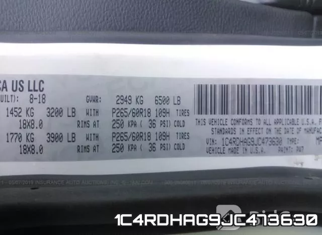 1C4RDHAG9JC473630 фото 10