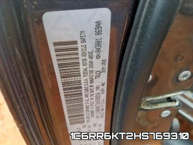 1C6RR6KT2HS769310 фото 2