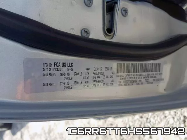 1C6RR6TT6HS567942 фото 2