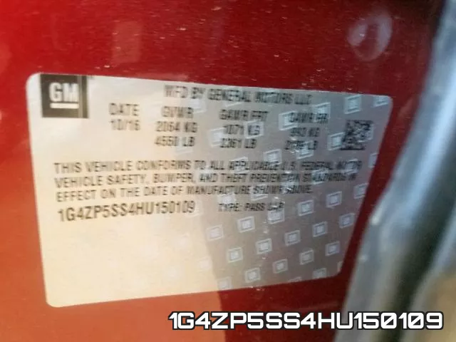 1G4ZP5SS4HU150109 фото 2