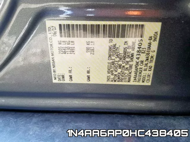 1N4AA6AP0HC438405 фото 2