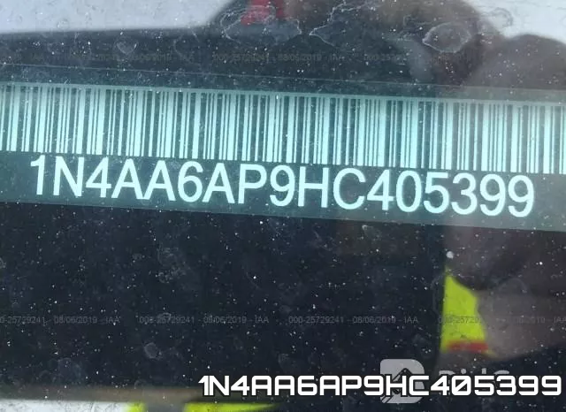 1N4AA6AP9HC405399 фото 10