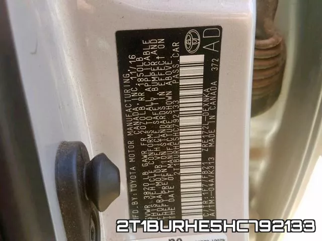 2T1BURHE5HC792133 фото 2