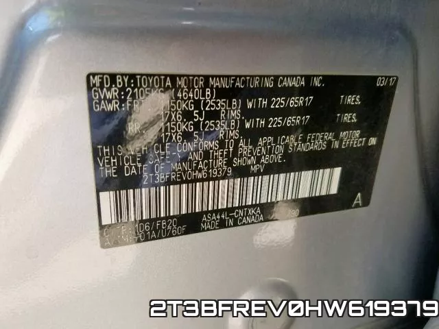 2T3BFREV0HW619379 фото 2