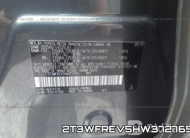2T3WFREV5HW372765 фото 10